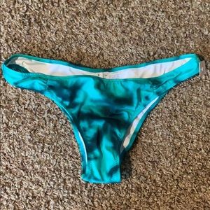 VS PINK bikini bottoms green tie dye size medium